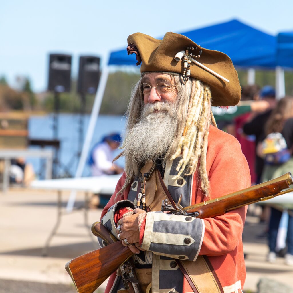 a man dressed as a pirate